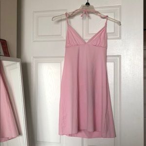 John Richmond | pink halter top swim dress coverup